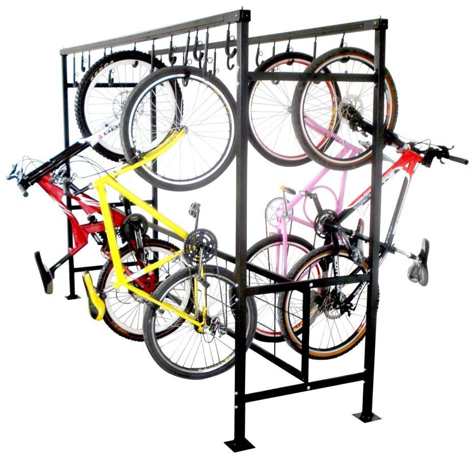 Bicicletário De Correr Duplo 3 Metros 28 Vagas