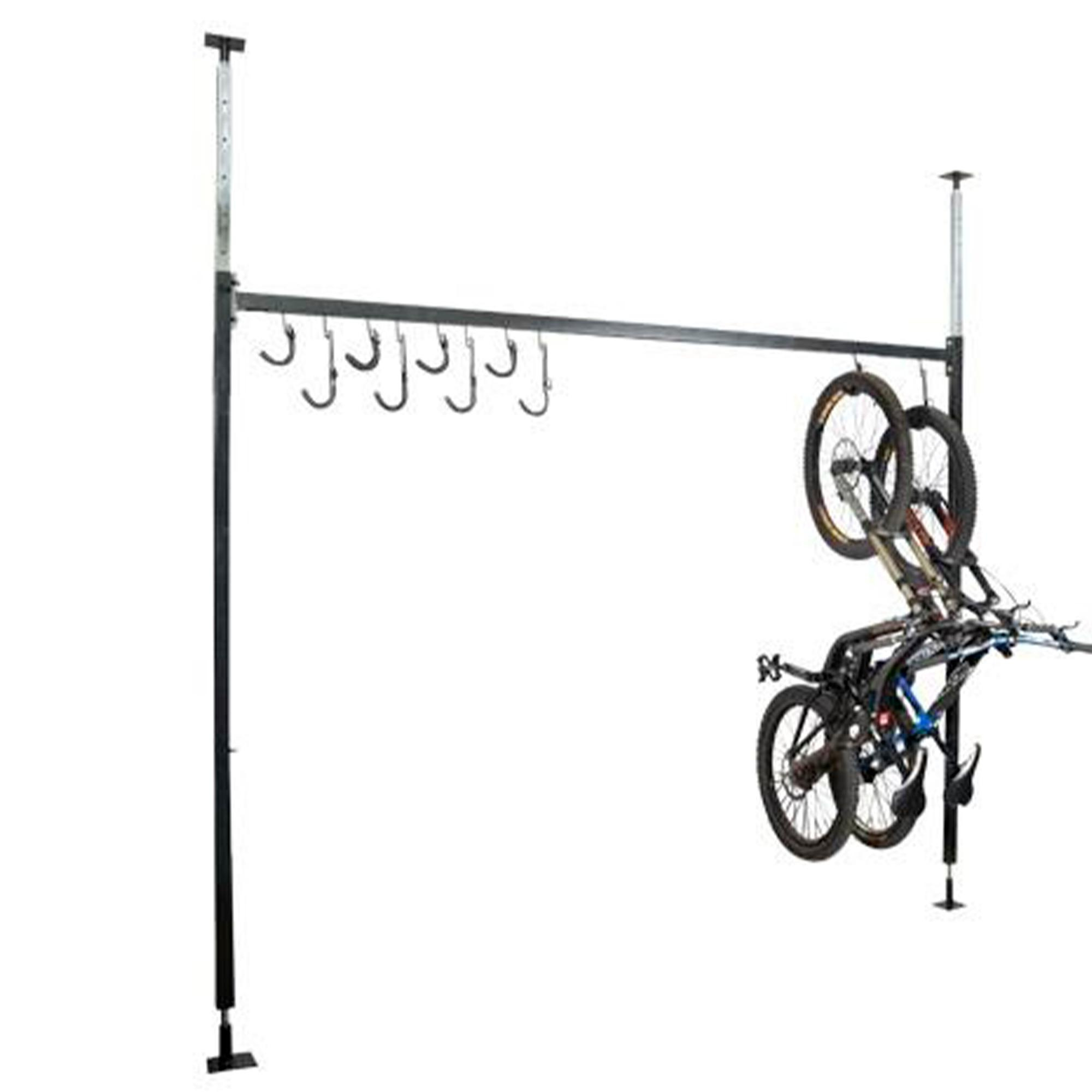 Bicicletário De Correr Com Pilar Ajustável 2 Metros Galvanizado