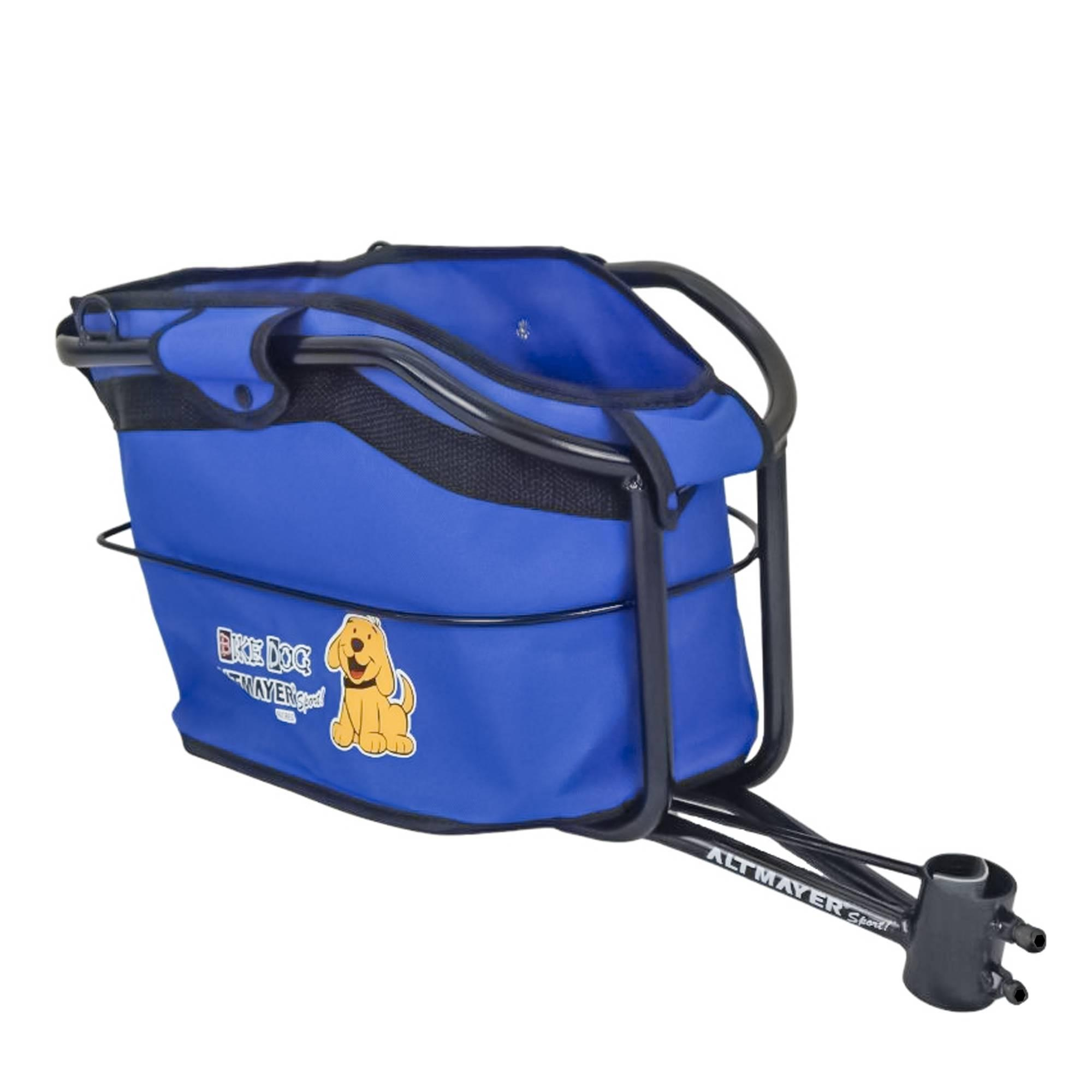 Cadeirinha Para Pets Presa Ao Canote Bike Dog Full Azul