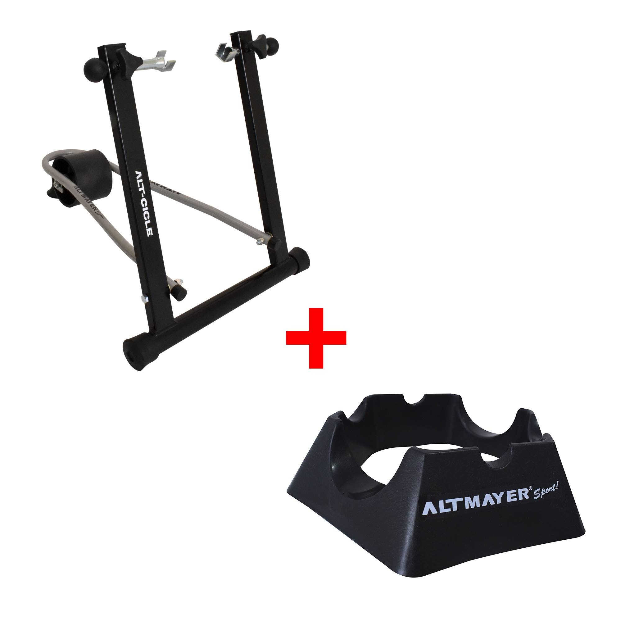 Kit Rolo De Treino Dobrável Alt Cicle  Base Niveladora