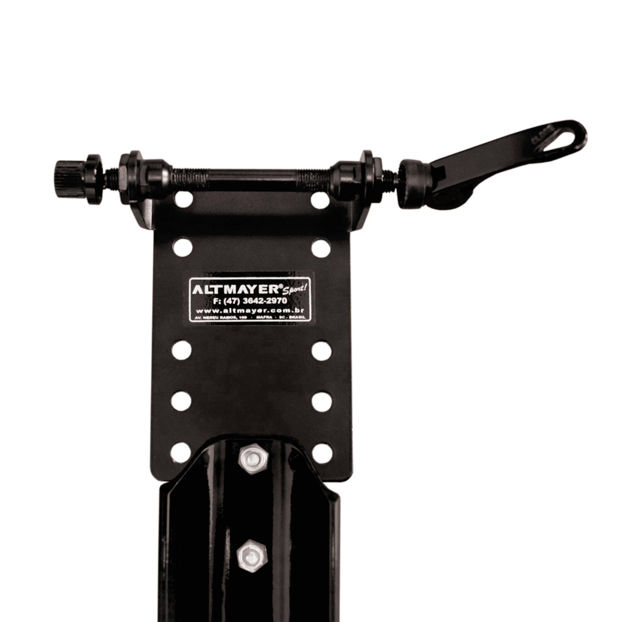 Transbike Canaleta Evo Para Eixo 9mm Ou 3/8 Para Racks De Carroceria E Teto - Preto