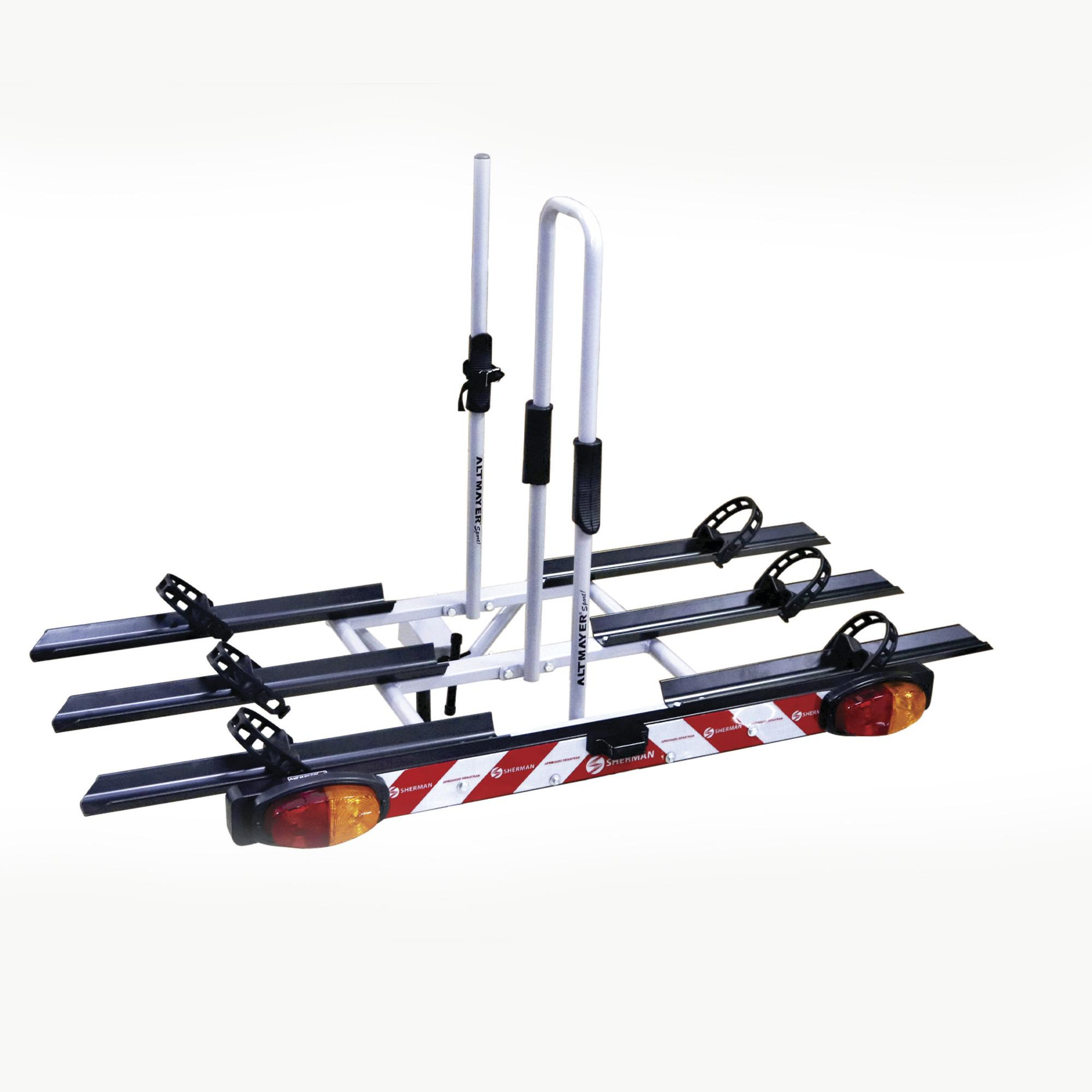 Transbike Para Bola De Engate Com Canaleta E Sinalizador P/3 Bicicletas