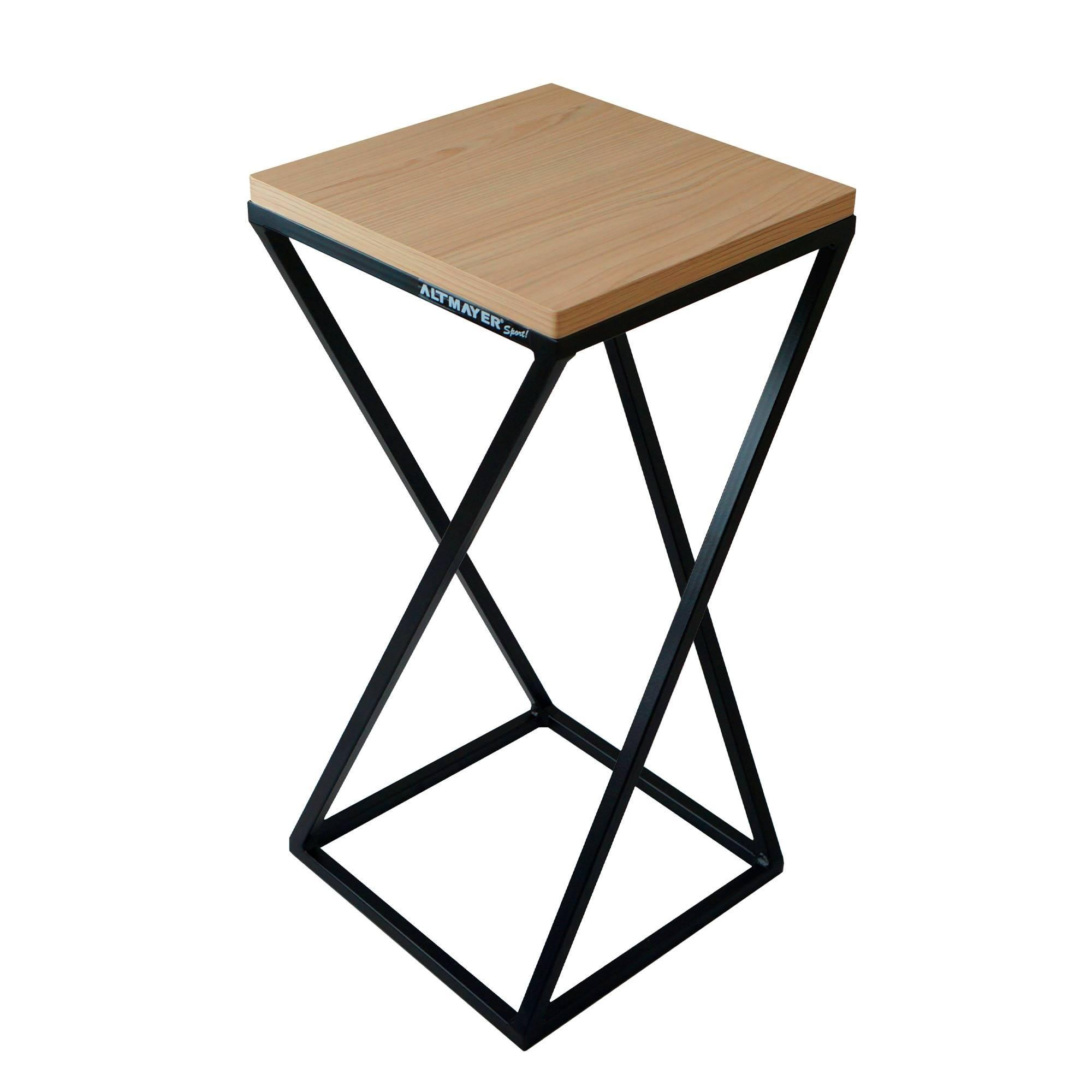 Banqueta Moderna Estilo Industrial Grande Mdf