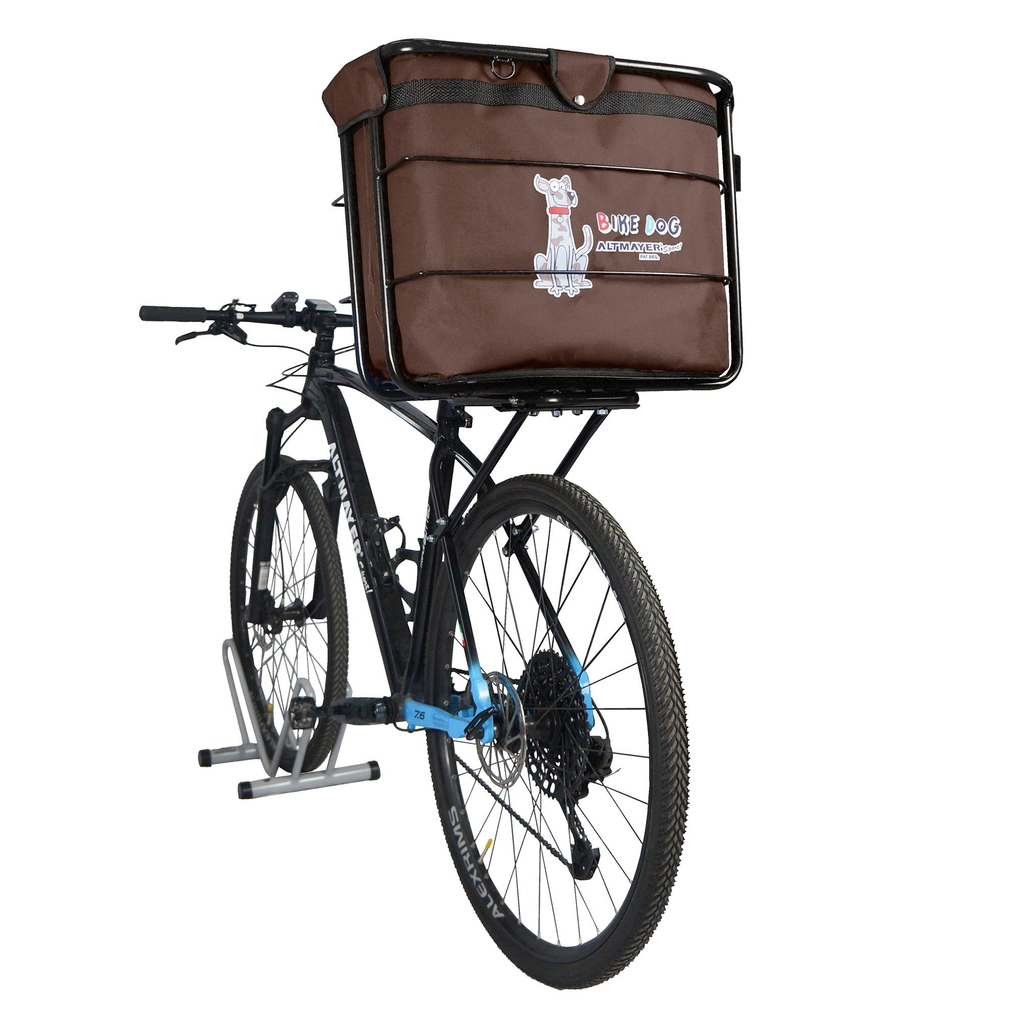 Cadeirinha Big Bike Dog Bagageiro - Marrom