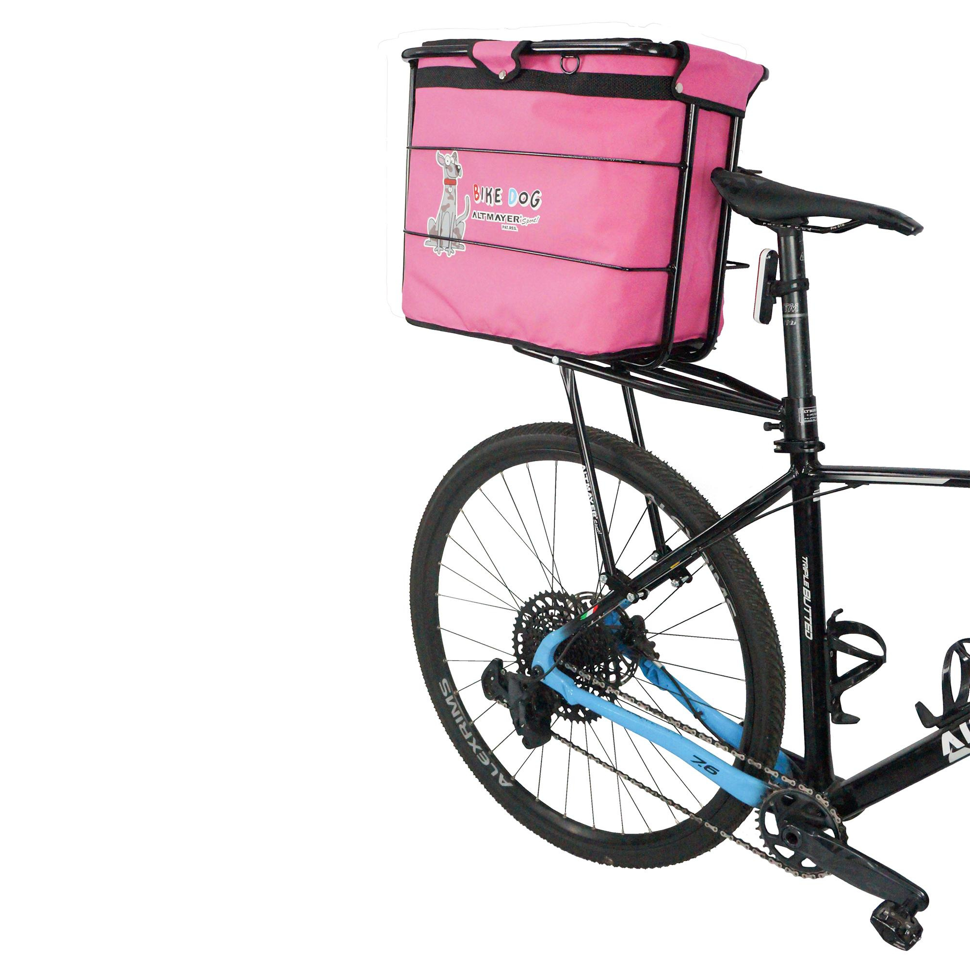Cadeirinha Big Bike Dog Bagageiro - Rosa