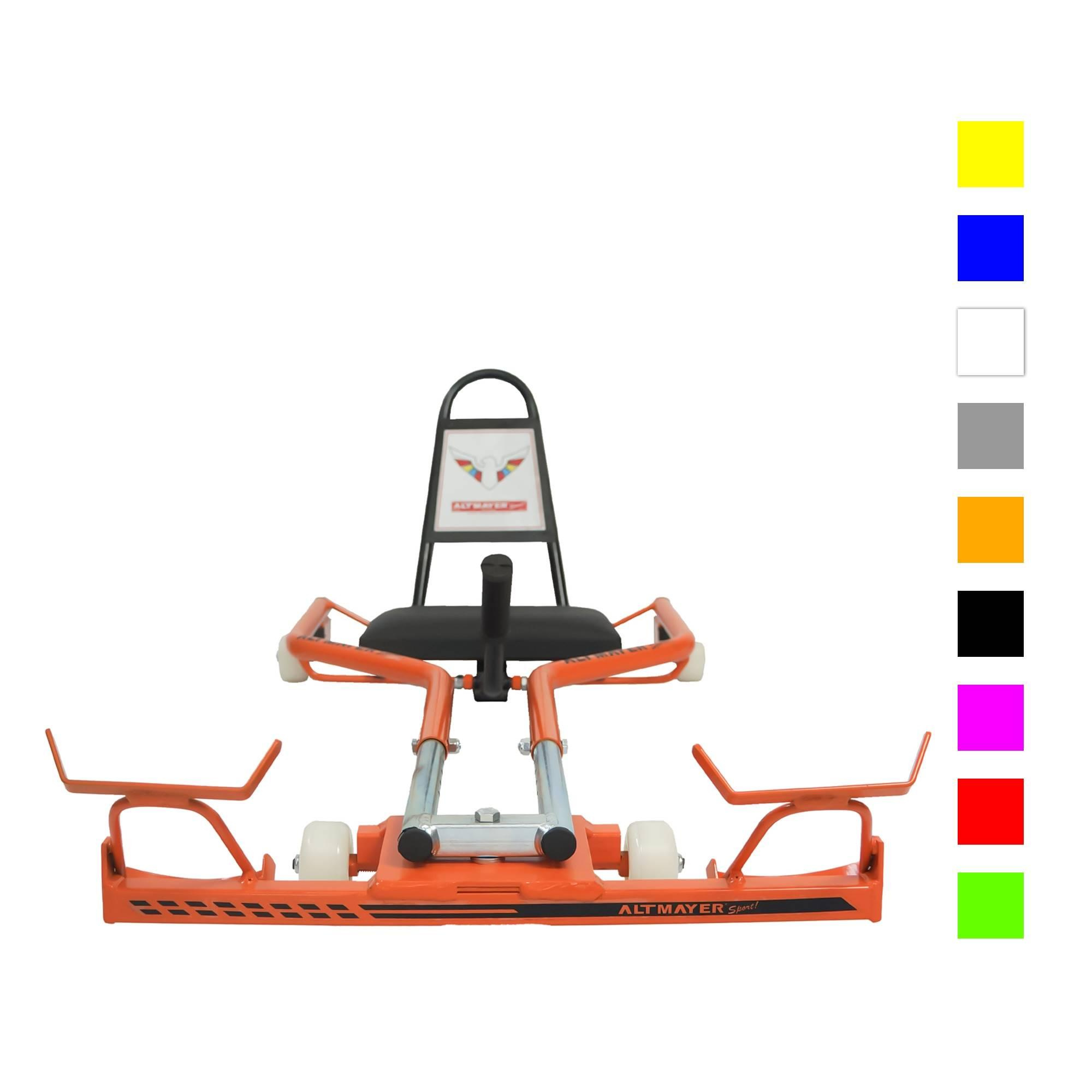 Carrinho De Rolimã Skate Car Laranja