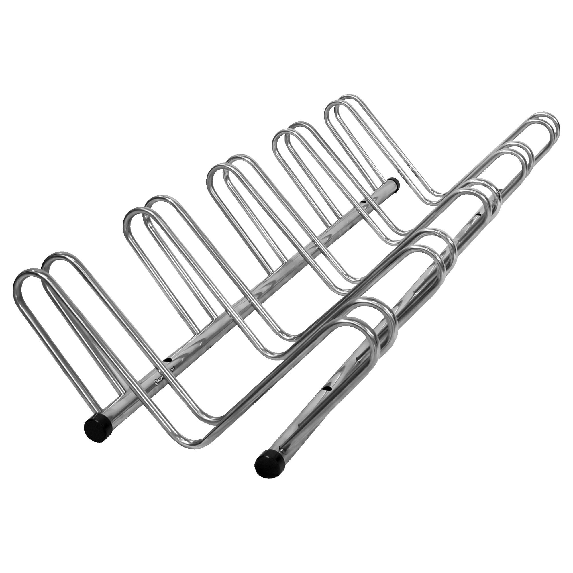 Bicicletário De Chão 5 Vagas 100% Inox