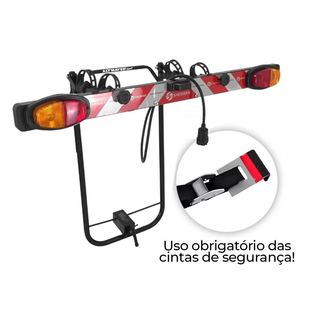 Kit Transbike Fixa Fácil P/2 Bicicletas Com Sinalizador