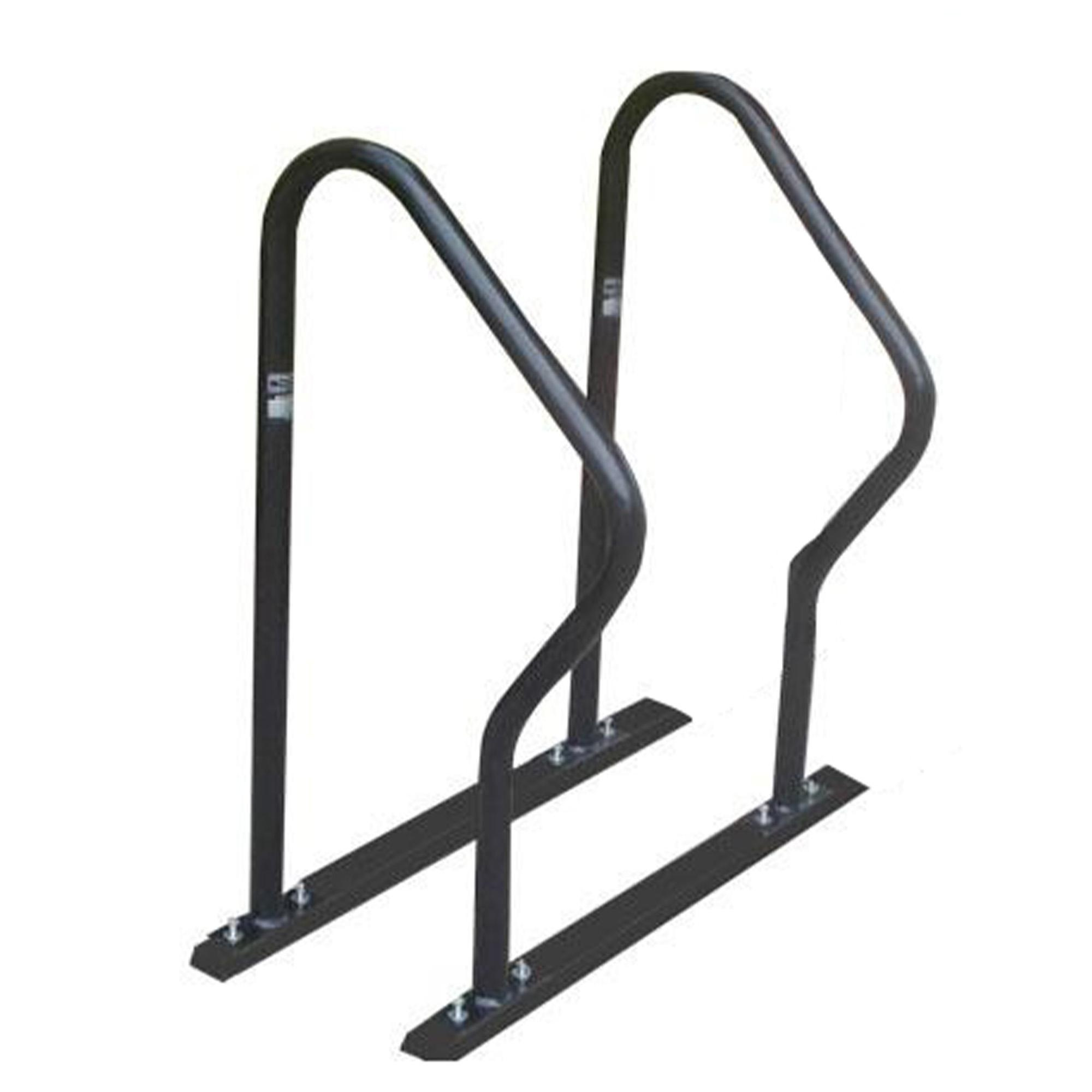 Bicicletário "r" Com 2 Peças No Trilho Para Parafusar