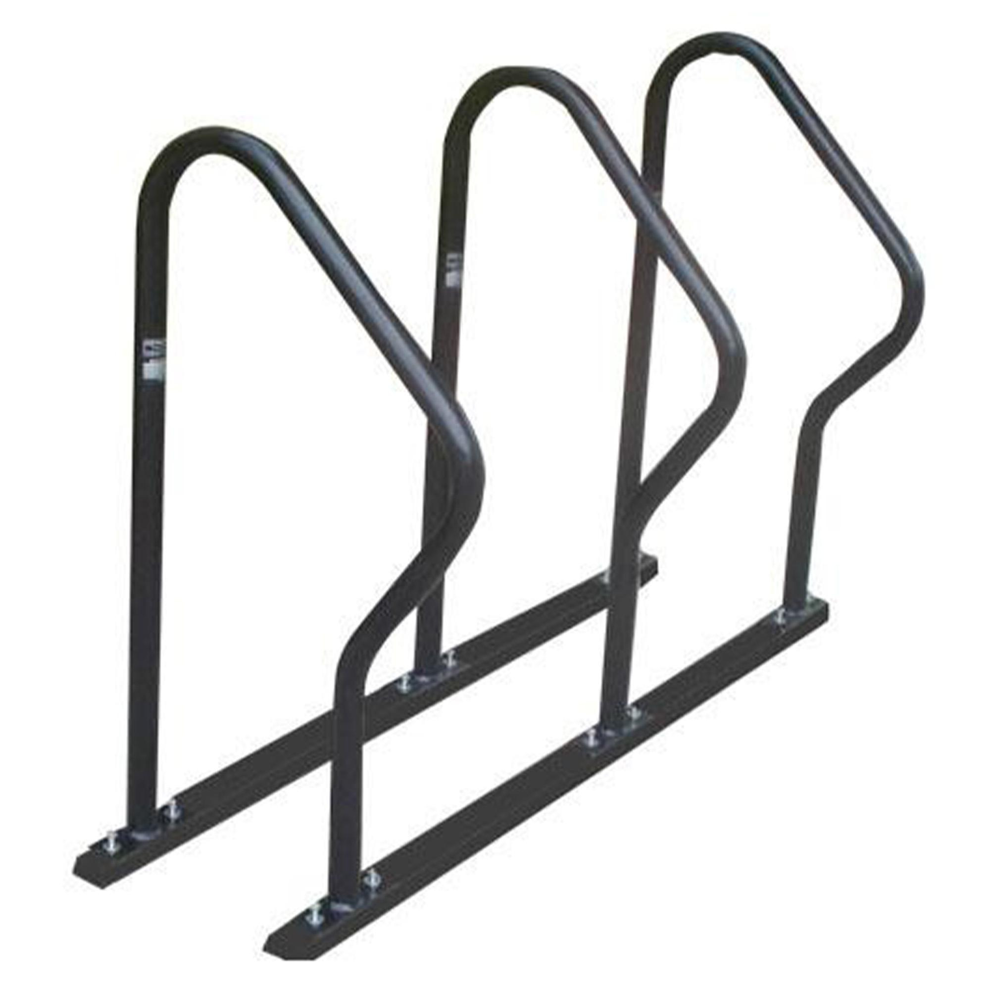 Bicicletário "r" Com 3 Peças No Trilho Para Parafusar