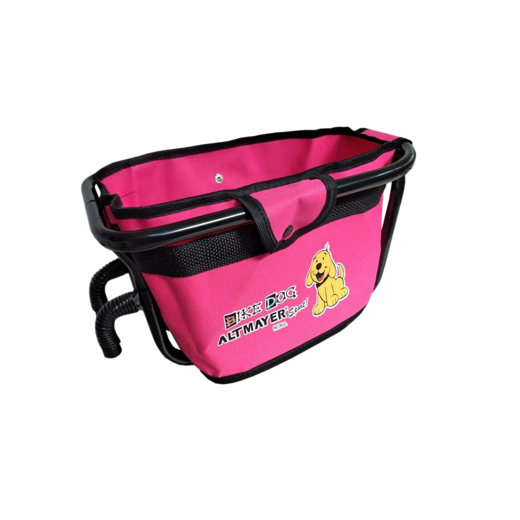 Cadeirinha Para Pets Frontal Bike Dog Rosa