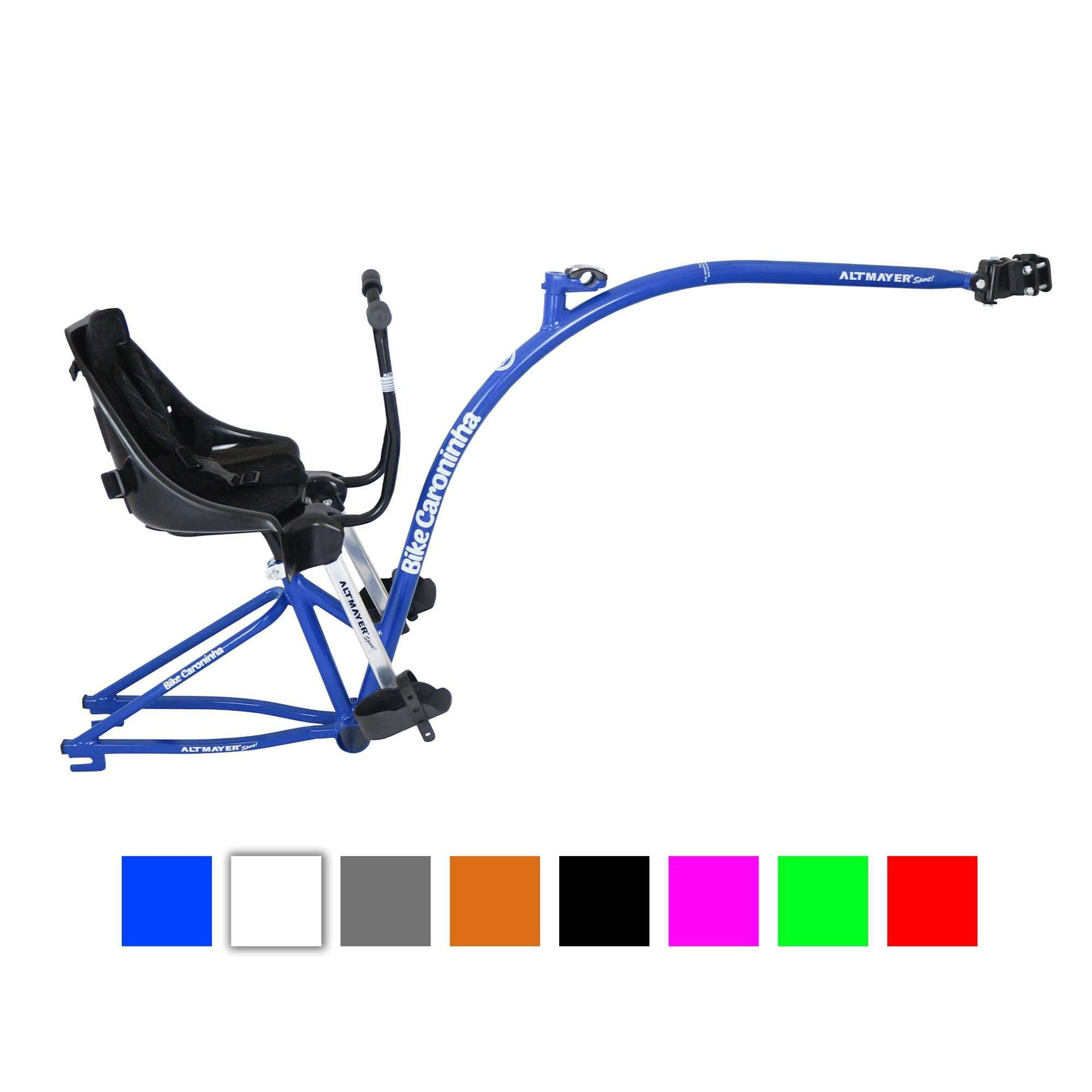 Bike Caroninha Baby Quadro Azul Com Assento Preto