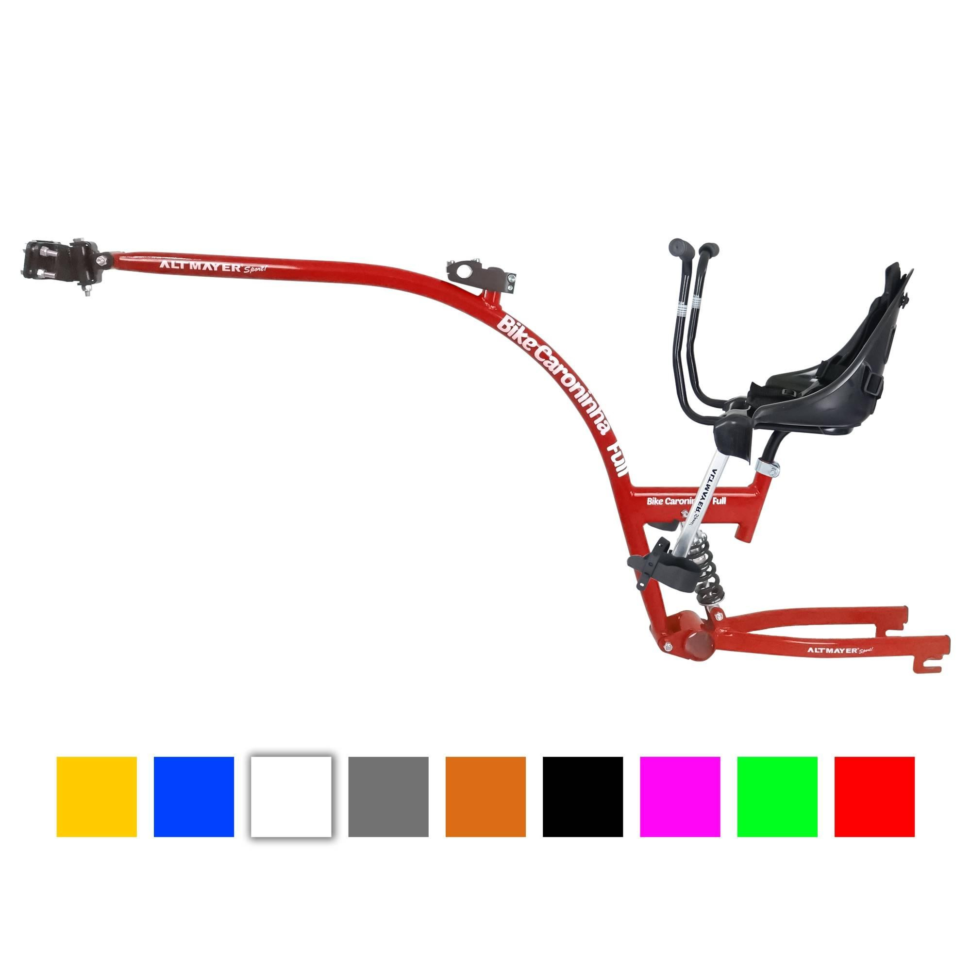 Bike Caroninha Baby Full Quadro Vermelho Com Assento Preto