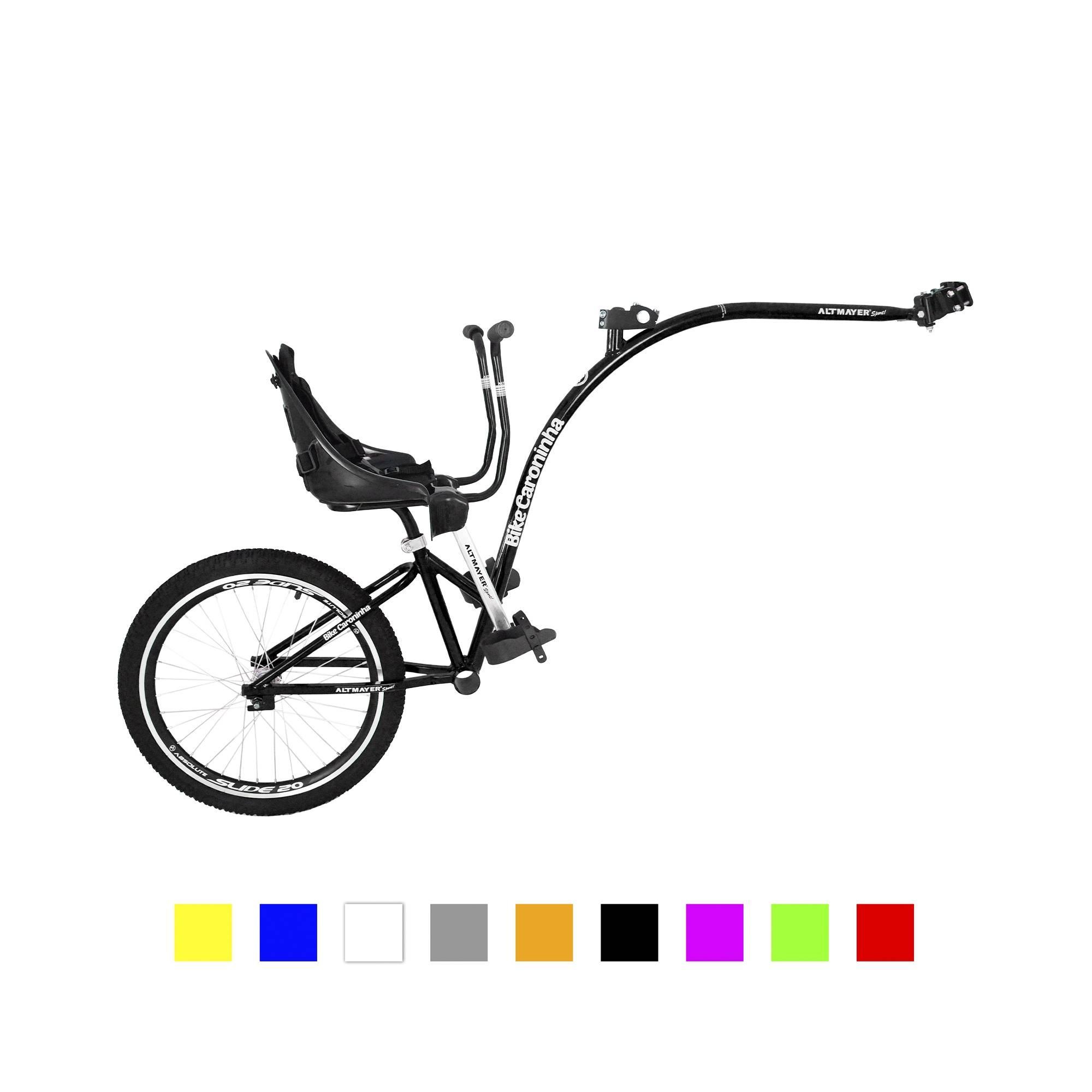 Bike Caroninha Baby Completo Preto Com Assento Preto