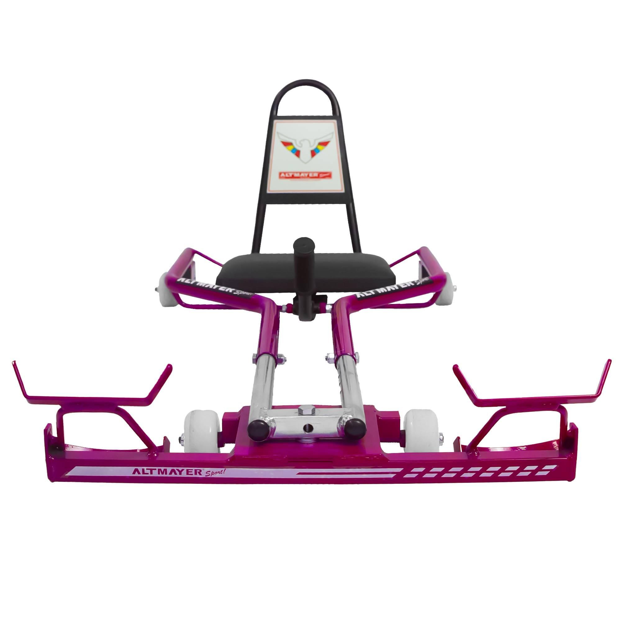 Carrinho De Rolimã Skate Car Rosa