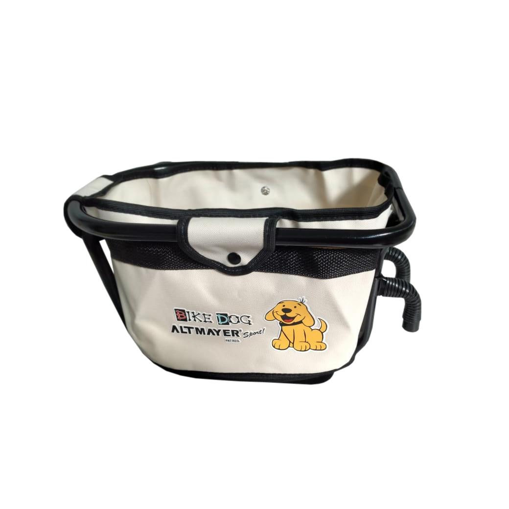 Cadeirinha Para Pets Frontal Bike Dog Bege